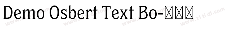 Demo Osbert Text Bo字体转换